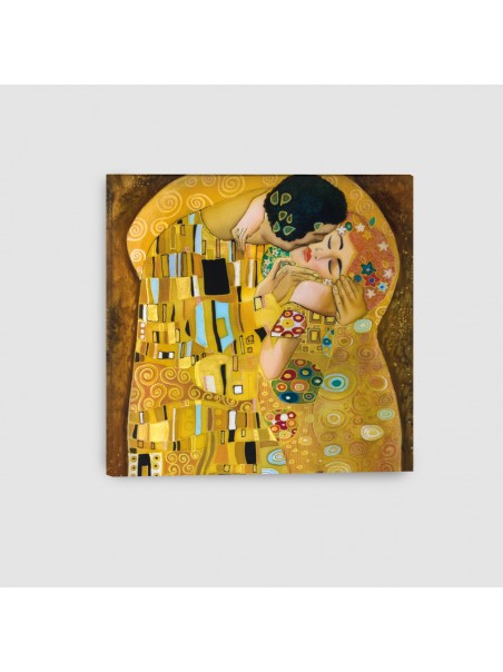 Bacio di Klimt - Quadro su Tela - Quadrato