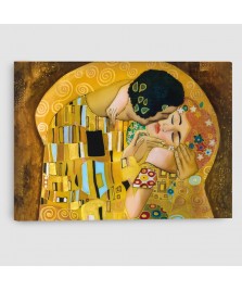 Il Bacio di Klimt - Quadro su Tela - Quadrato