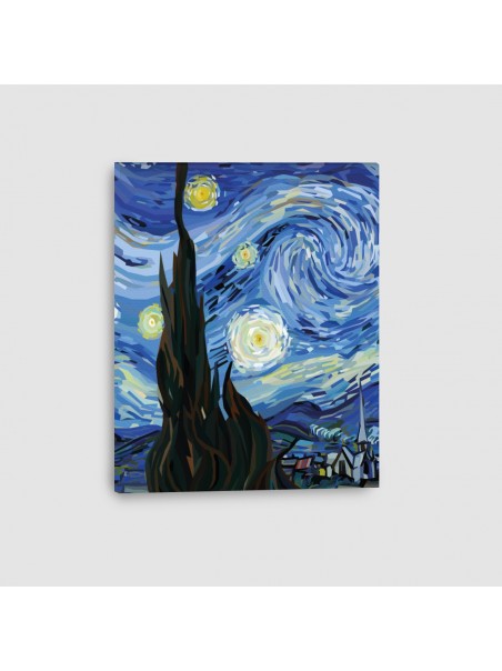 Notte Stellata di Van Gogh - Quadro su Tela - Verticale