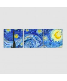 Notte Stellata - Quadro su Tela - Quadrato Composto