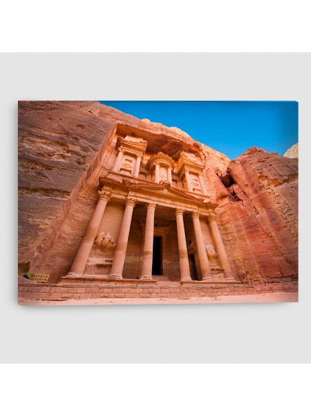 Al Khazna, Petra, Giordania - Quadro su Tela - Rettangolare