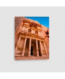 Al Khazna, Petra, Giordania - Quadro su Tela - Verticale