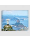 Cristo Redentore, Rio de Janeiro, Brasile - Quadro su Tela -