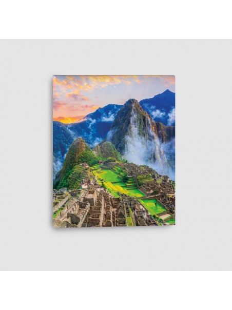 Machu Picchu, Cusco, Perù - Quadro su Tela - Verticale