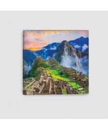 Machu Picchu, Cusco, Perù - Quadro su Tela - Quadrato