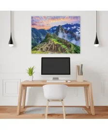 Machu Picchu, Cusco, Perù - Quadro su Tela - Rettangolare