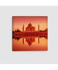 Taj Mahal, Agra, India - Quadro su Tela - Quadrato