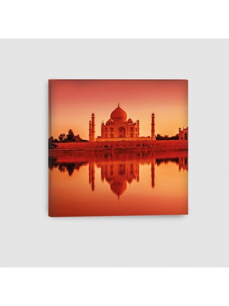 Taj Mahal, Agra, India - Quadro su Tela - Quadrato