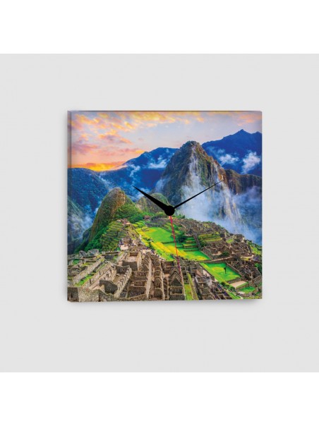 Machu Picchu, Cusco, Perù - Quadro su Tela - Quadrato