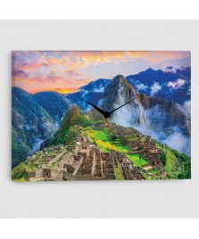Machu Picchu, Cusco, Perù - Quadro su Tela - Rettangolare