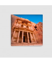 Al Khazna, Petra, Giordania - Quadro su Tela - Quadrato