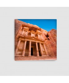 Al Khazna, Petra, Giordania - Quadro su Tela - Quadrato