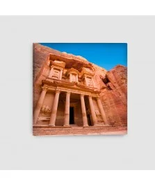 Al Khazna, Petra, Giordania - Quadro su Tela - Quadrato