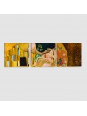 Il Bacio di Klimt - Quadro su Tela - 3 pannelli