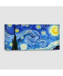 Notte Stellata di Van Gogh- Quadro su Tela - Orizzontale con