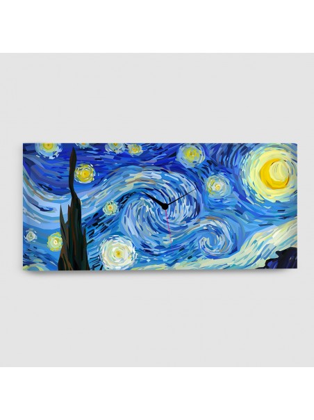 Notte Stellata di Van Gogh- Quadro su Tela - Orizzontale con