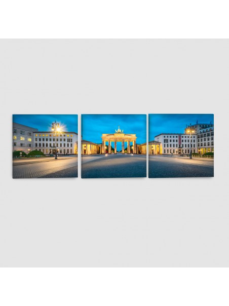 Berlino, Porta di Brandeburgo - Quadro su tela - 3 Pannelli