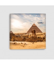 Giza, Piramidi - Quadro su tela - Quadrato
