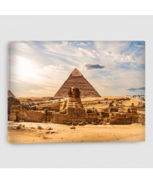 Giza, Piramidi - Quadro su tela - Rettangolare