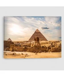 Giza, Piramidi - Quadro su tela - Rettangolare