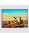 Milano - Quadro su tela - Rettangolare con orologio
