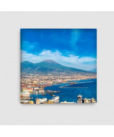 Napoli, Vesuvio - Quadro su tela - Quadrato