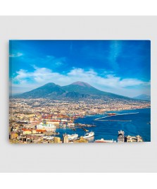 Napoli, Vesuvio - Quadro su tela - Rettangolare