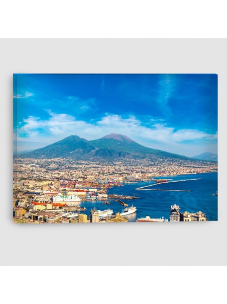 Napoli, Vesuvio - Quadro su tela - Rettangolare