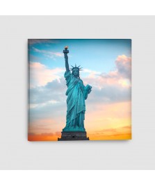New York, Statua della Libertà - Quadro su tela - Quadrato
