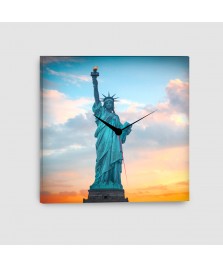 New York, Statua della Libertà - Quadro su tela - Quadrato con