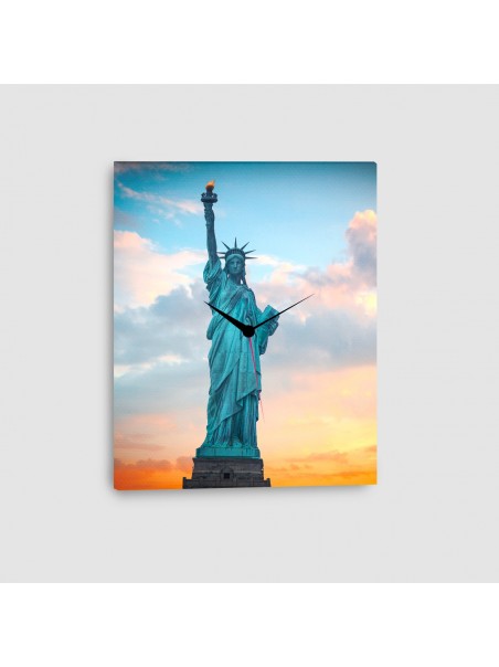 New York, Statua della Libertà - Quadro su tela - Verticale con