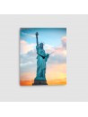 New York, Statua della Libertà - Quadro su tela - Verticale con
