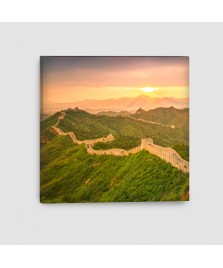 Pechino, Muraglia Cinese - Quadro su tela - Quadrato