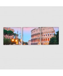 Roma, Colosseo - Quadro su tela - 3 Pannelli