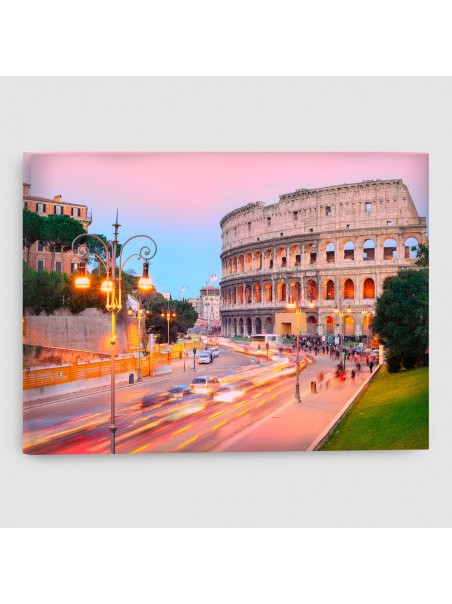 Roma, Colosseo - Quadro su tela - Rettangolare