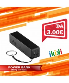 POWER BANK 2200 mah PERSONALIZZATA