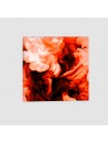 Astratto Fumo Rosso - Quadro su tela - Quadrato