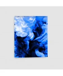 Astratto Fumo Blu - Quadro su tela - Verticale