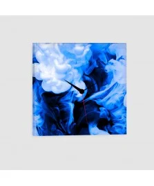 Astratto Fumo Blu - Quadro su tela - Quadrato