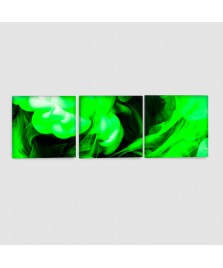 Astratto Fumo Verde - Quadro su tela - Composto
