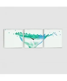 Astratto Acqua Verde e Celeste - Quadro su tela - Composto