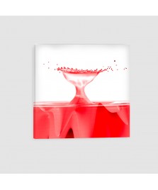 Astratto Acqua Rosso - Quadro su tela - Quadrato