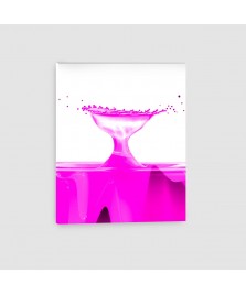 Astratto Acqua Fucsia - Quadro su tela - Verticale