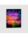 You are flowers on the road - Quadro su tela - Verticale