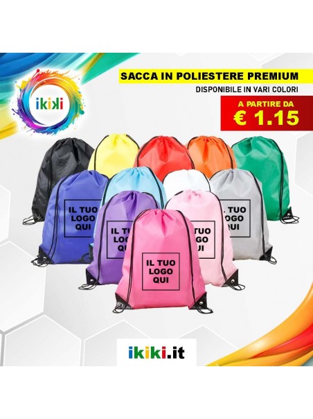 Sacche in Poliestere PREMIUM vari colori