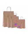 SHOPPER AVANA IN CARTA CON MANICO RITORTO