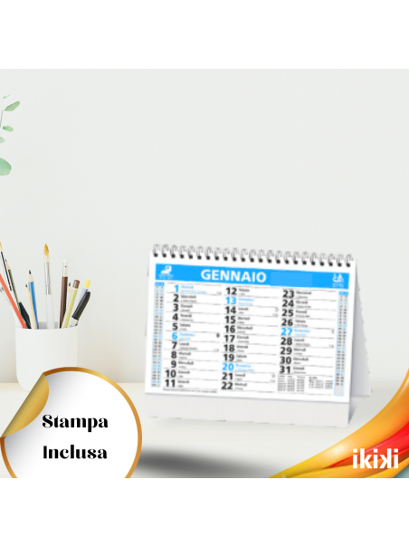 Calendario da Scrivania Mensile 2025