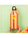 Borraccia in alluminio con moschettone 500ml - Stampa 1 colore