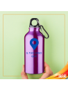 Borraccia in alluminio con moschettone 500ml - Stampa 1 colore