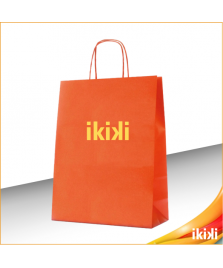 Shopper in carta manico cordino - Arancione 1 colore